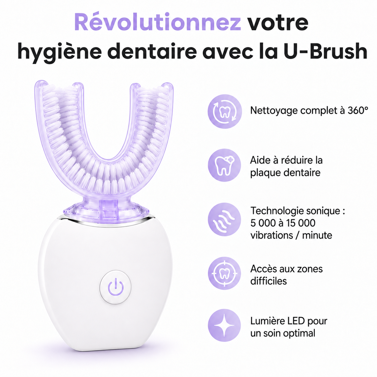 Brosse à Dent Automatique en U